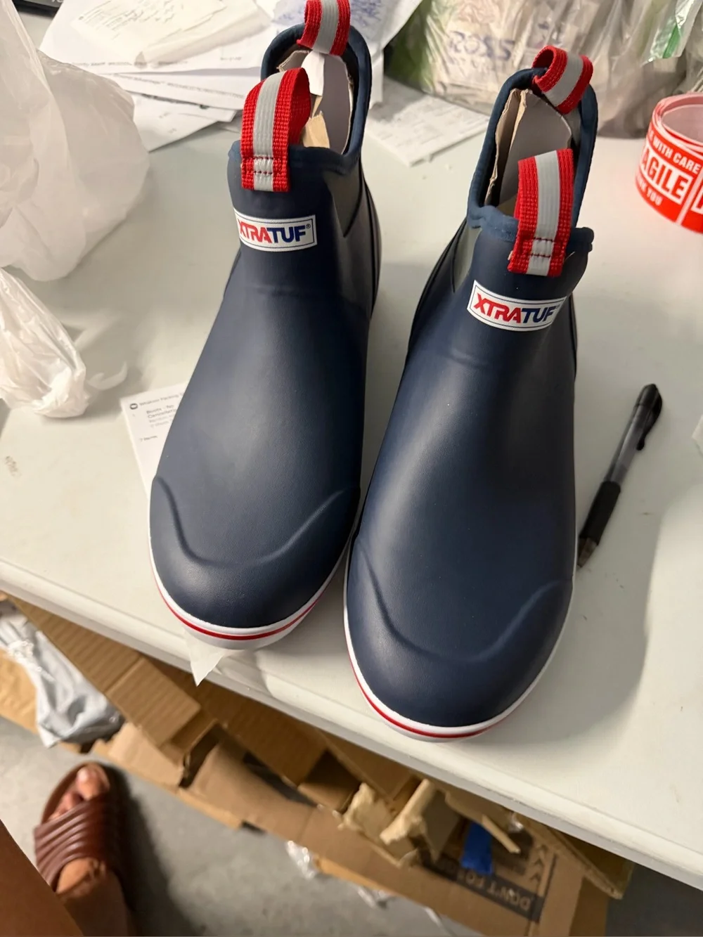 XTRATUF Navy men’s size 12 boots new without box